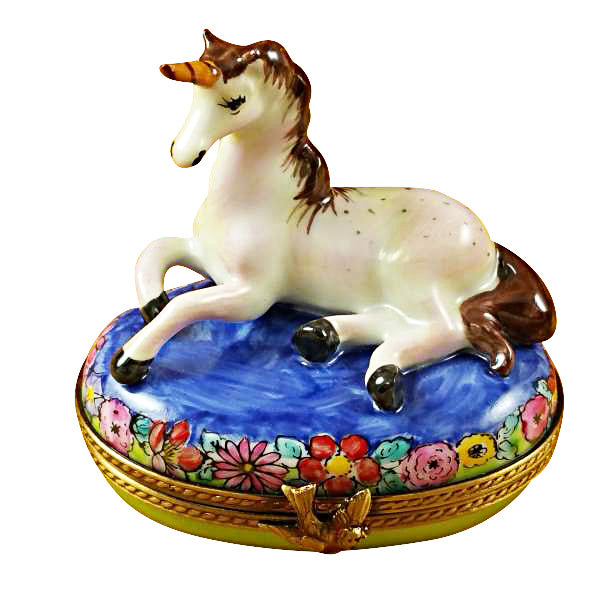 Load image into Gallery viewer, Rochard "Unicorn" Limoges Box