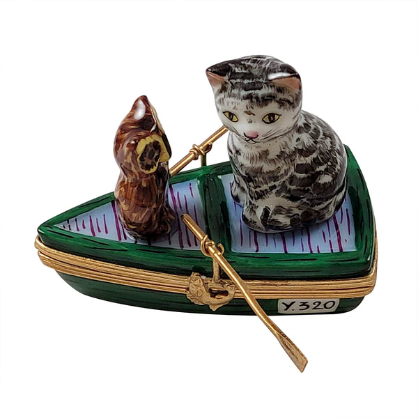 Load image into Gallery viewer, Rochard &quot;Owl &amp; Pussycat&quot; Limoges Box

