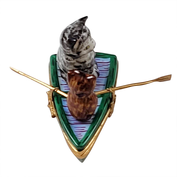 Load image into Gallery viewer, Rochard "Owl & Pussycat" Limoges Box