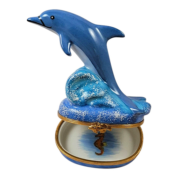 Load image into Gallery viewer, Dolphin Limoges Box