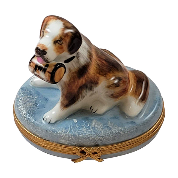 Load image into Gallery viewer, St. Bernard Limoges Box