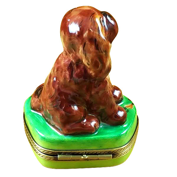 Load image into Gallery viewer, Rochard "Ruby King Charles Spaniel" Limoges Box