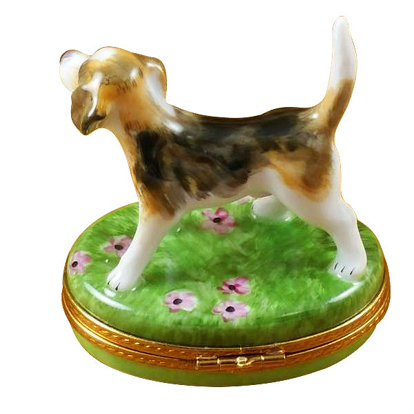 Load image into Gallery viewer, Rochard "Beagle" Limoges Box