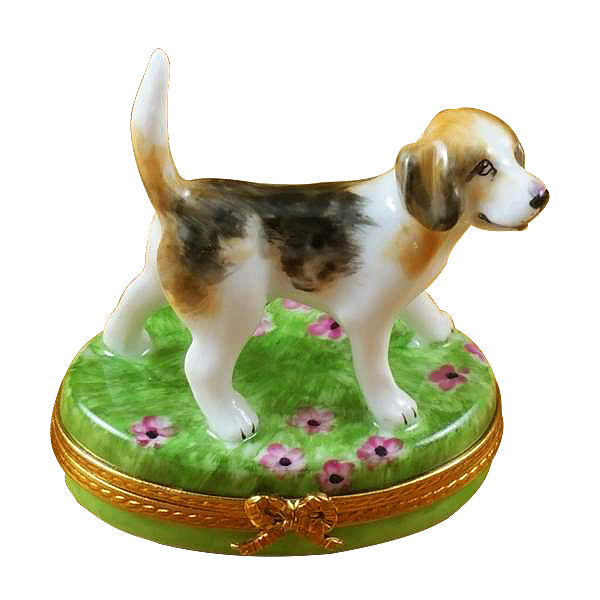 Load image into Gallery viewer, Rochard "Beagle" Limoges Box