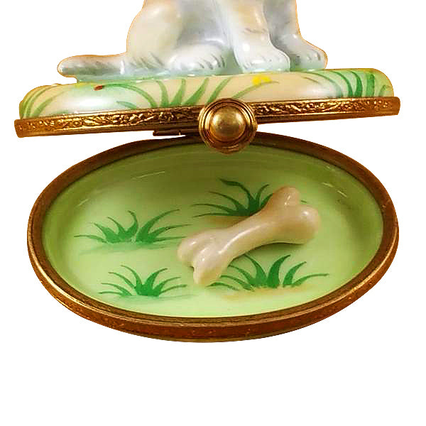 Load image into Gallery viewer, Rochard "Blond / Yellow Labrador" Limoges Box