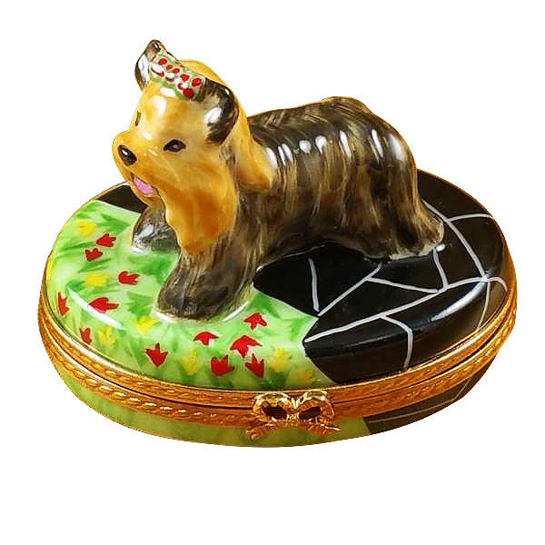 Load image into Gallery viewer, Rochard "Terrier" Limoges Box