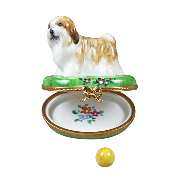 Load image into Gallery viewer, Rochard "Shih Tzu Brown" Limoges Box