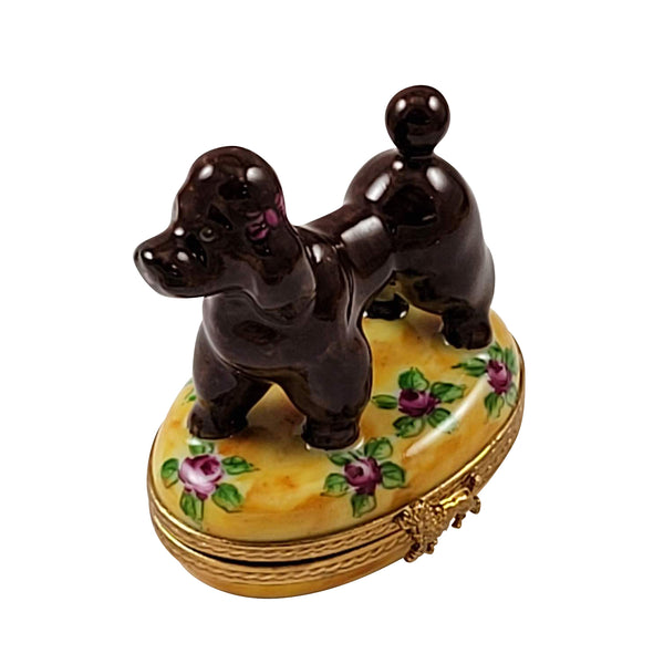 Load image into Gallery viewer, Rochard "Chocolate Poodle" Limoges Box