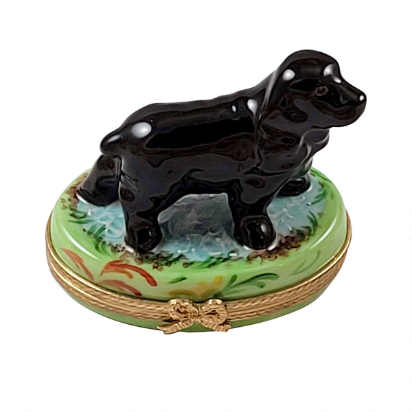Load image into Gallery viewer, Rochard "Black Cocker Spainiel" Limoges Box