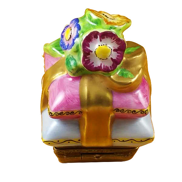 Load image into Gallery viewer, Rochard "Pillow with Flowers" Limoges Box