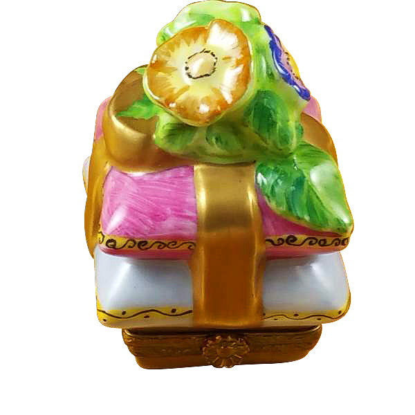 Load image into Gallery viewer, Rochard "Pillow with Flowers" Limoges Box