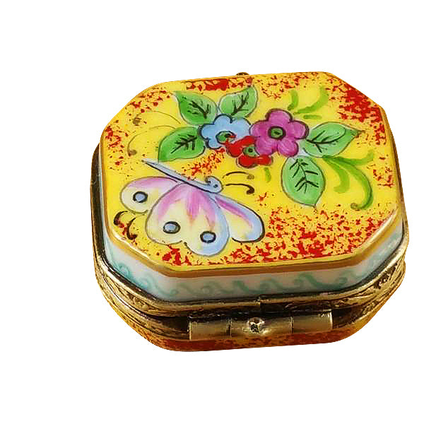 Load image into Gallery viewer, Rochard "Butterfly Octagon" Limoges Box