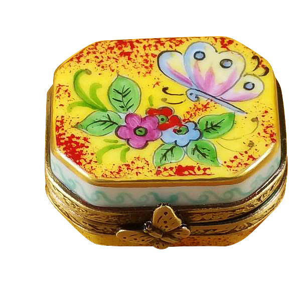 Load image into Gallery viewer, Rochard "Butterfly Octagon" Limoges Box