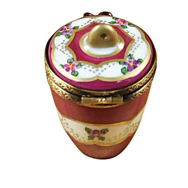 Load image into Gallery viewer, Rochard "Burgundy Urn with Gold Handle" Limoges Box