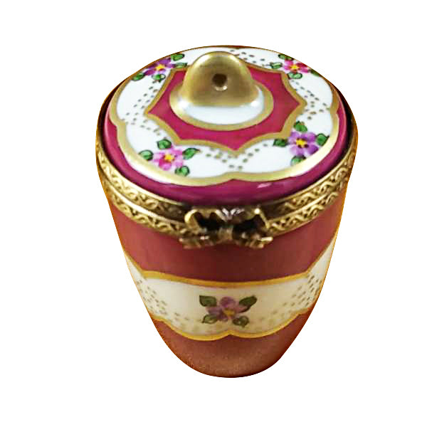 Load image into Gallery viewer, Rochard "Burgundy Urn with Gold Handle" Limoges Box