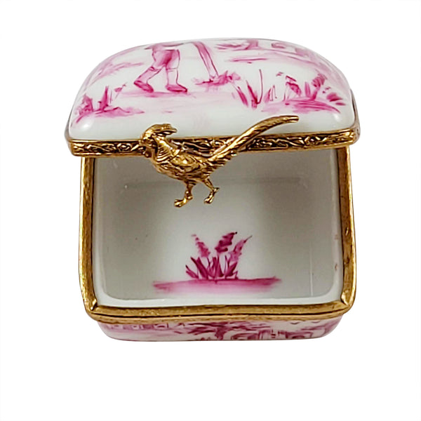 Load image into Gallery viewer, Rochard "Pink Toile Box" Limoges Box