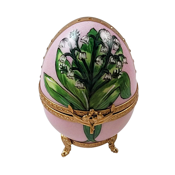 Load image into Gallery viewer, Rochard "Lily Of The Valley Egg" Limoges Box