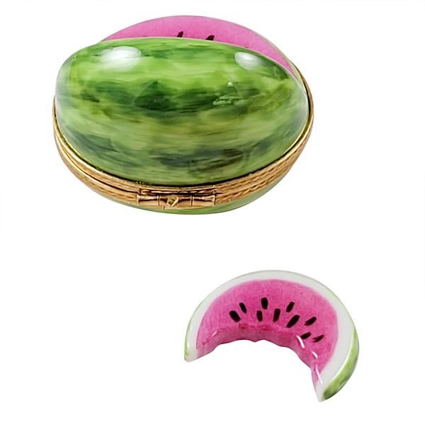 Load image into Gallery viewer, Rochard "Watermelon with Removable Slice" Limoges Box