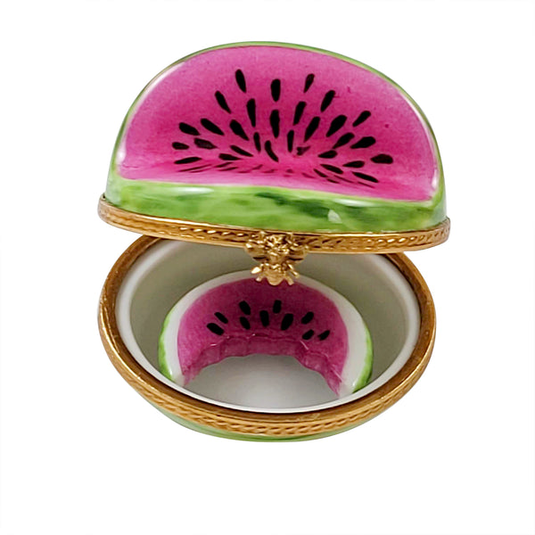 Load image into Gallery viewer, Rochard "Watermelon with Removable Slice" Limoges Box