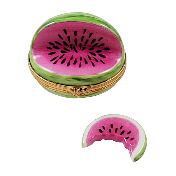 Load image into Gallery viewer, Rochard "Watermelon with Removable Slice" Limoges Box