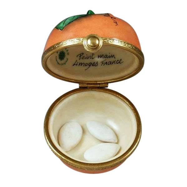 Load image into Gallery viewer, Rochard "Pumpkin with Seeds" Limoges Box