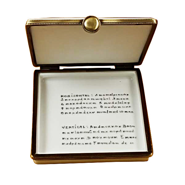 Load image into Gallery viewer, Rochard "Crossword Puzzle" Limoges Box