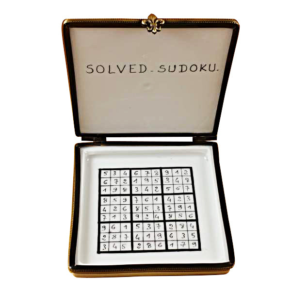 Load image into Gallery viewer, Rochard "Sudoku" Limoges Box