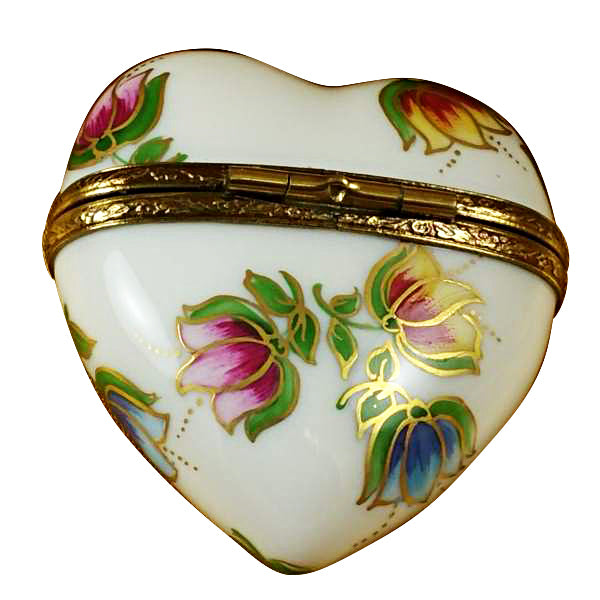 Load image into Gallery viewer, Rochard "Heart - Tulips" Limoges Box