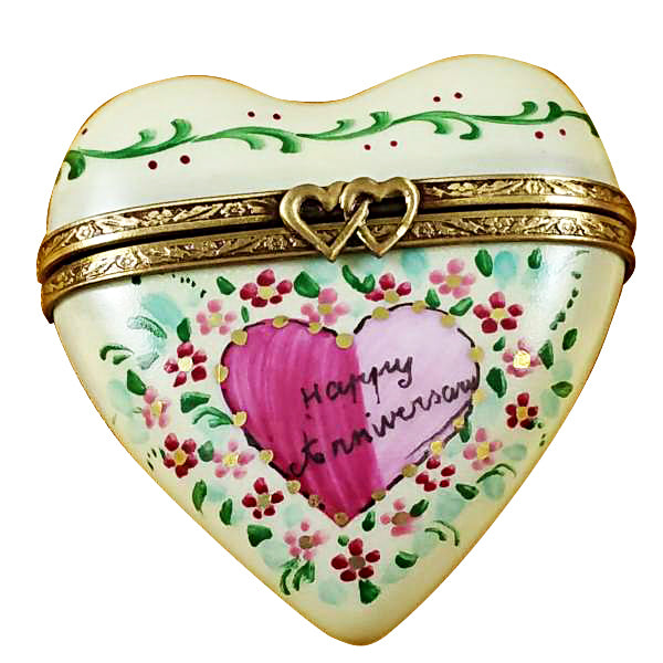 Load image into Gallery viewer, Rochard "Heart - Happy Anniversary" Limoges Box