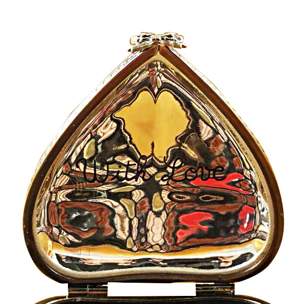 Load image into Gallery viewer, Rochard "Red Heart with Chocolates" Limoges Box