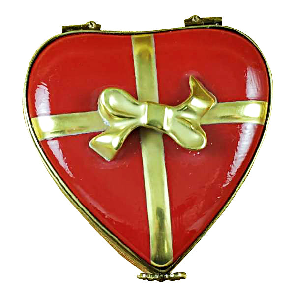 Load image into Gallery viewer, Rochard "Red Heart with Chocolates" Limoges Box