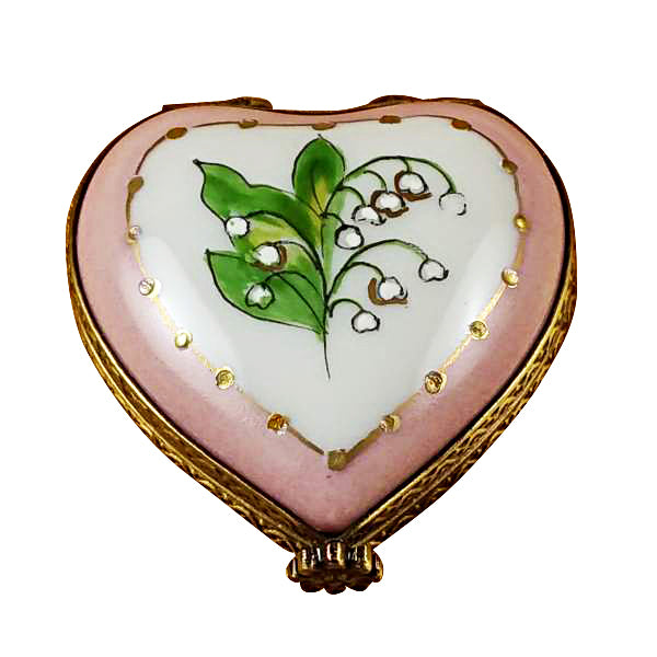 Load image into Gallery viewer, Rochard "Mini Heart Lily of the Valley" Limoges Box