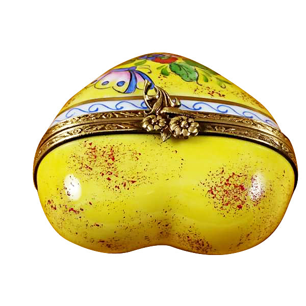 Load image into Gallery viewer, Rochard "Butterfly Heart - Yellow" Limoges Box