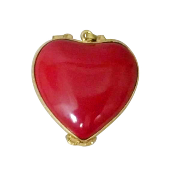 Load image into Gallery viewer, Rochard "Red "MY LOVE" Heart with Pendant" Limoges Box