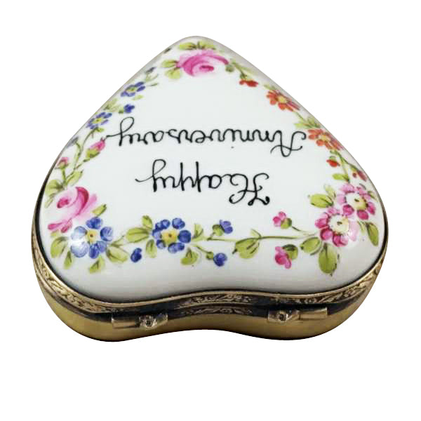 Load image into Gallery viewer, Rochard "Happy Anniversary Heart" Limoges Box