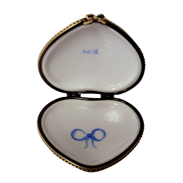 Load image into Gallery viewer, Rochard "Happy Birthday Heart - 50th" Limoges Box