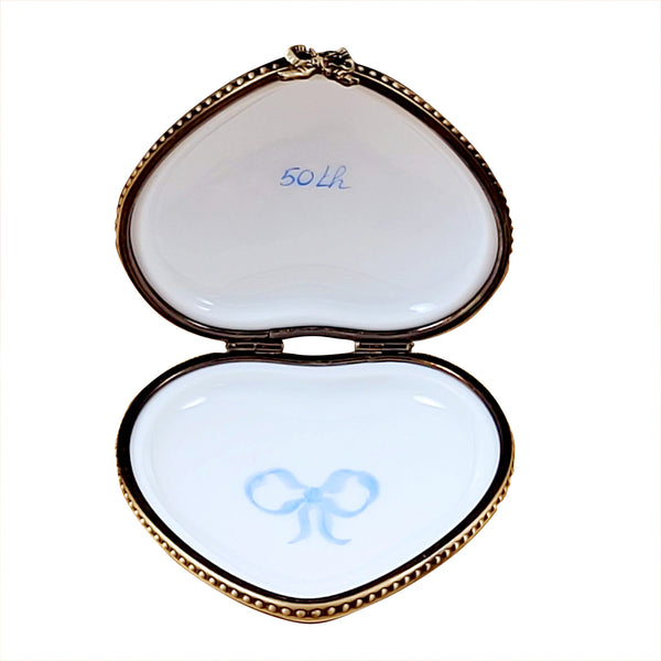 Load image into Gallery viewer, Rochard "Happy Anniversary Heart - 50th" Limoges Box