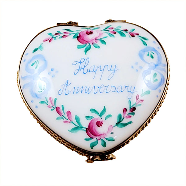 Load image into Gallery viewer, Rochard "Happy Anniversary Heart - 50th" Limoges Box