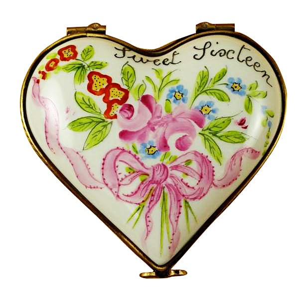 Load image into Gallery viewer, Rochard "Sweet Sixteen Heart" Limoges Box