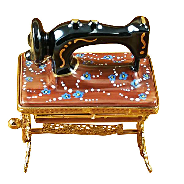 Load image into Gallery viewer, Rochard "Sewing Machine on Stand" Limoges Box