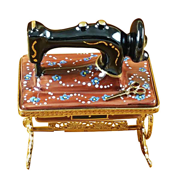 Load image into Gallery viewer, Rochard "Sewing Machine on Stand" Limoges Box