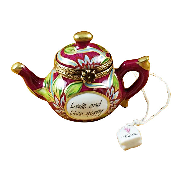 Load image into Gallery viewer, Rochard "Teapot - Love & Live Happy" Limoges Box