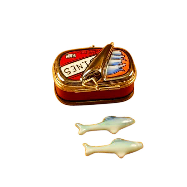 Load image into Gallery viewer, Rochard "Sardine Box with Sardines" Limoges Box