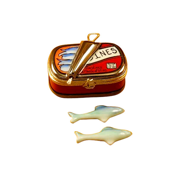 Load image into Gallery viewer, Rochard "Sardine Box with Sardines" Limoges Box
