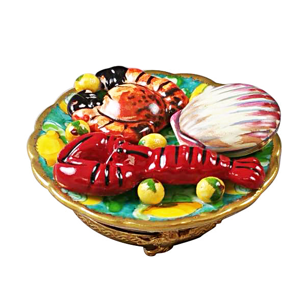 Load image into Gallery viewer, Rochard "Seafood Platter" Limoges Box