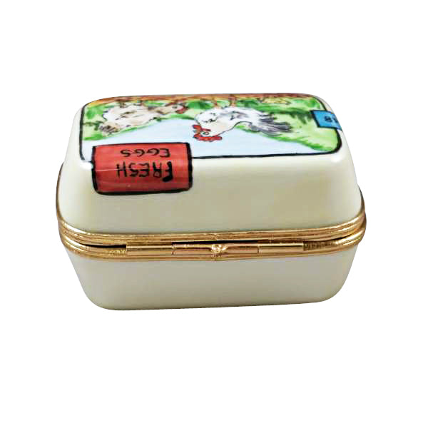 Load image into Gallery viewer, Rochard "Eggs in Carton" Limoges Box