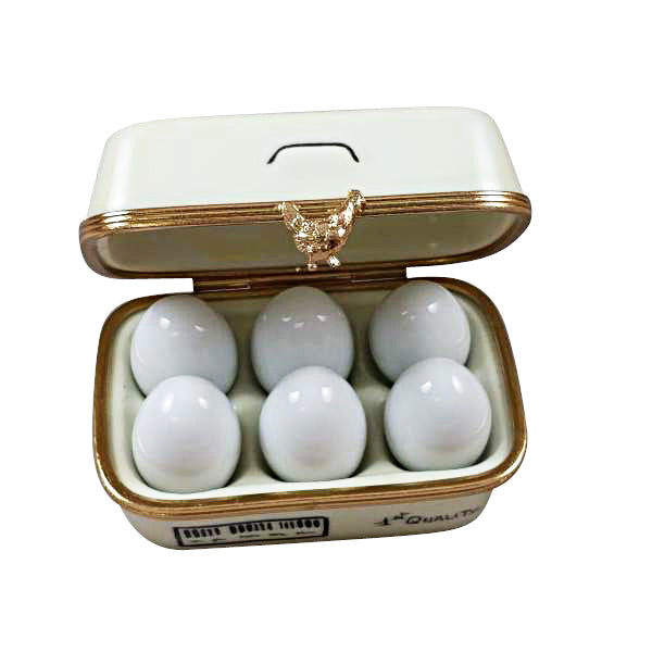 Load image into Gallery viewer, Rochard "Eggs in Carton" Limoges Box