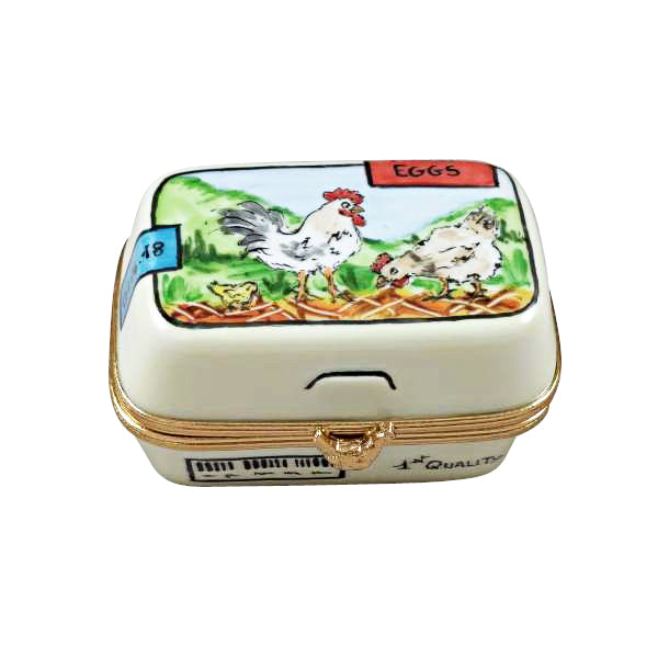 Load image into Gallery viewer, Rochard "Eggs in Carton" Limoges Box