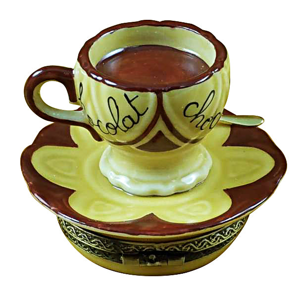 Load image into Gallery viewer, Rochard "Hot Chocolate Cup & Saucer" Limoges Box