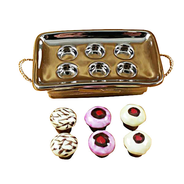 Load image into Gallery viewer, Rochard "Cupcake Tray" Limoges Box
